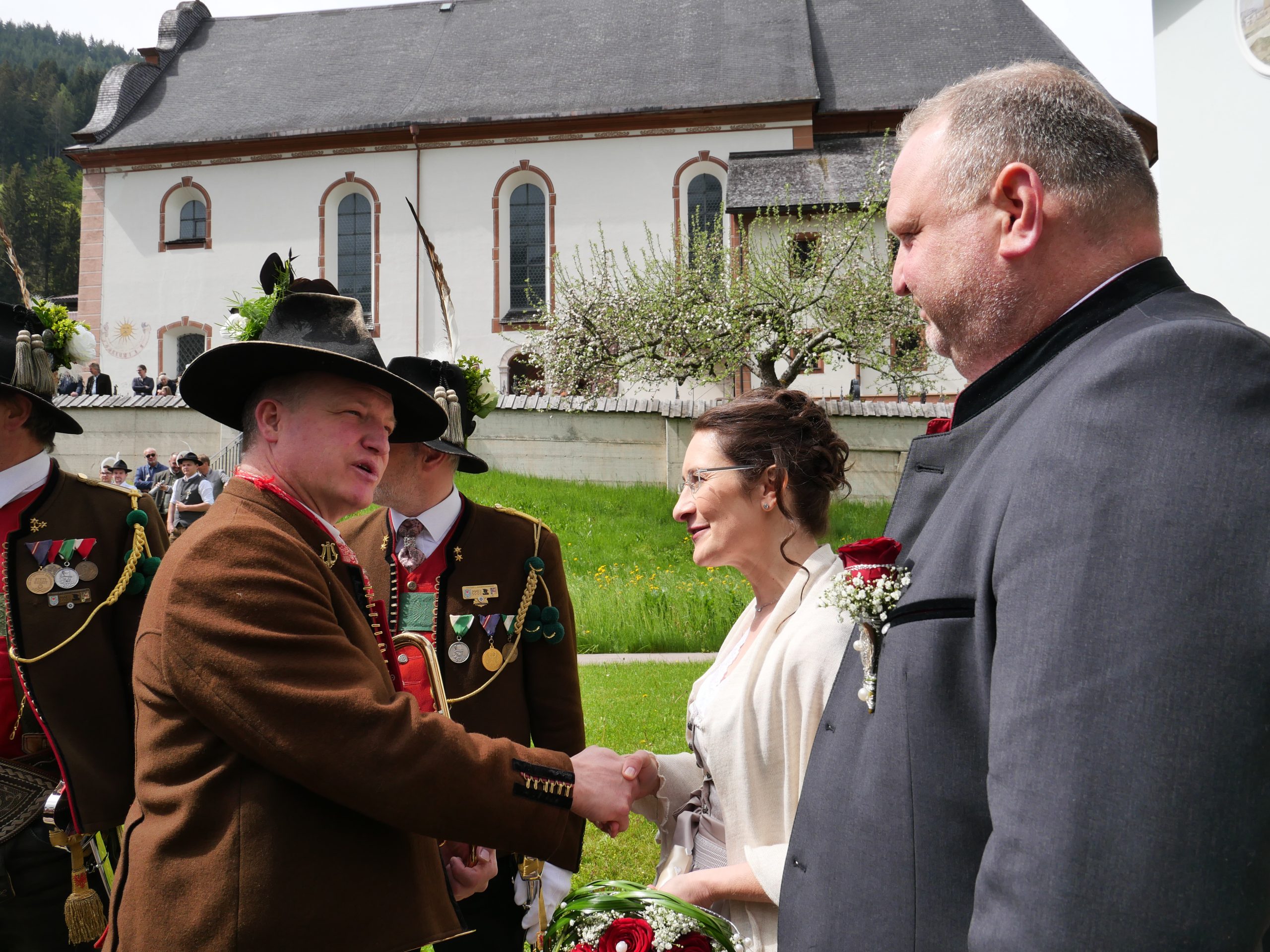 Hochzeit ehem. Marketenderin Gitti Klingler mit Michael Thaler